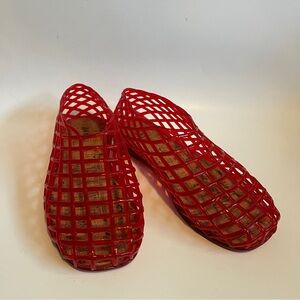 MIA Red Women's Mesh Sandals